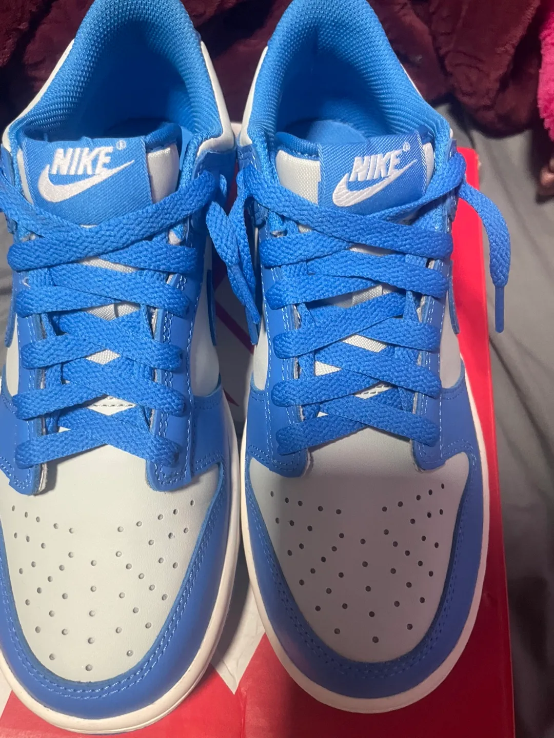 Nike Dunk Low (GS) Light Silver/Photo Blue - Size 7Y image indicator(2)