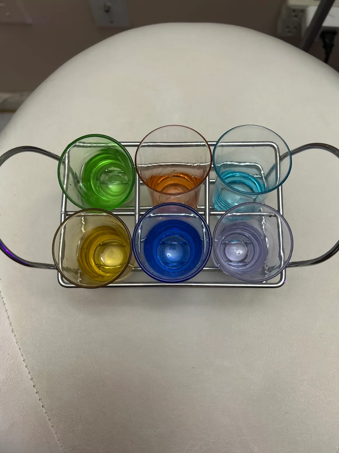 Colorful Shot Glasses with Metal Holder image indicator(2)