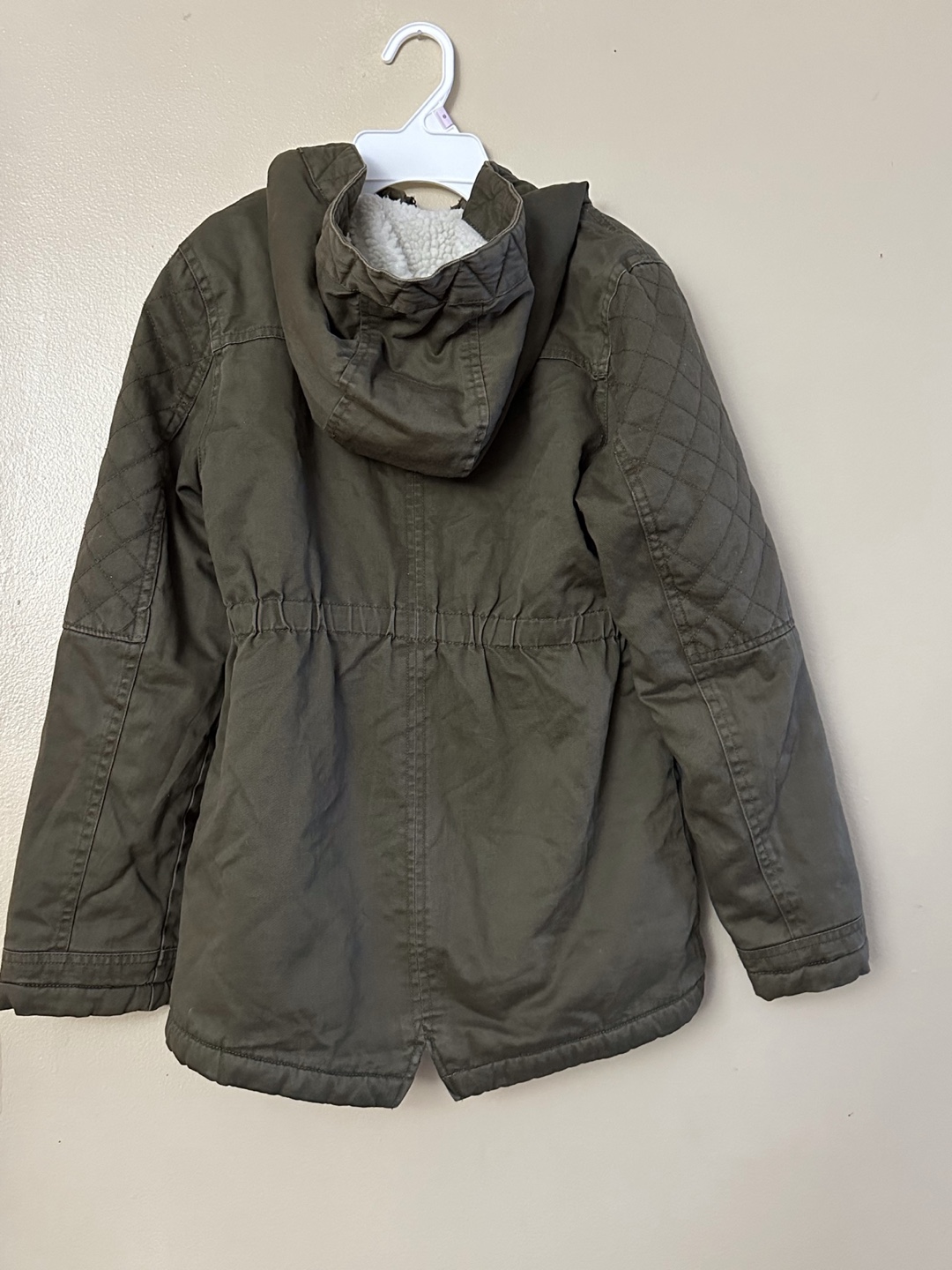 Joe Fresh Green girls size 10/12 hooded Jacket / Coat - photo 2
