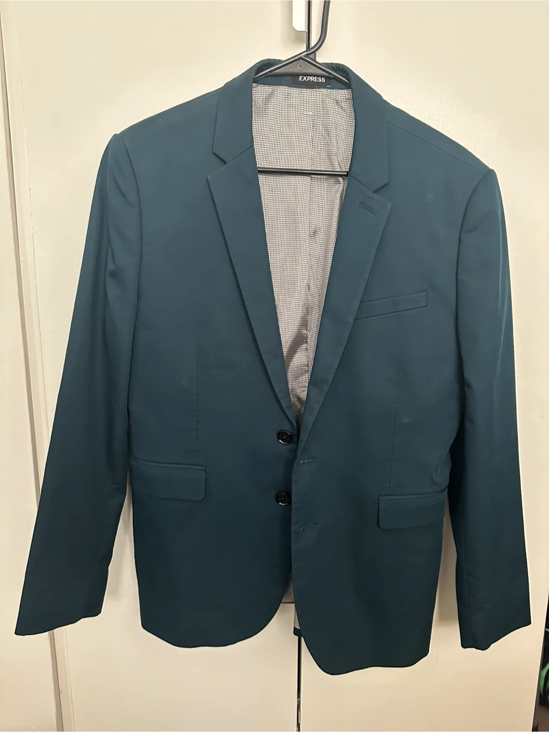 Express Men's Suit - Teal jacket 40S/40C Pants 32x32