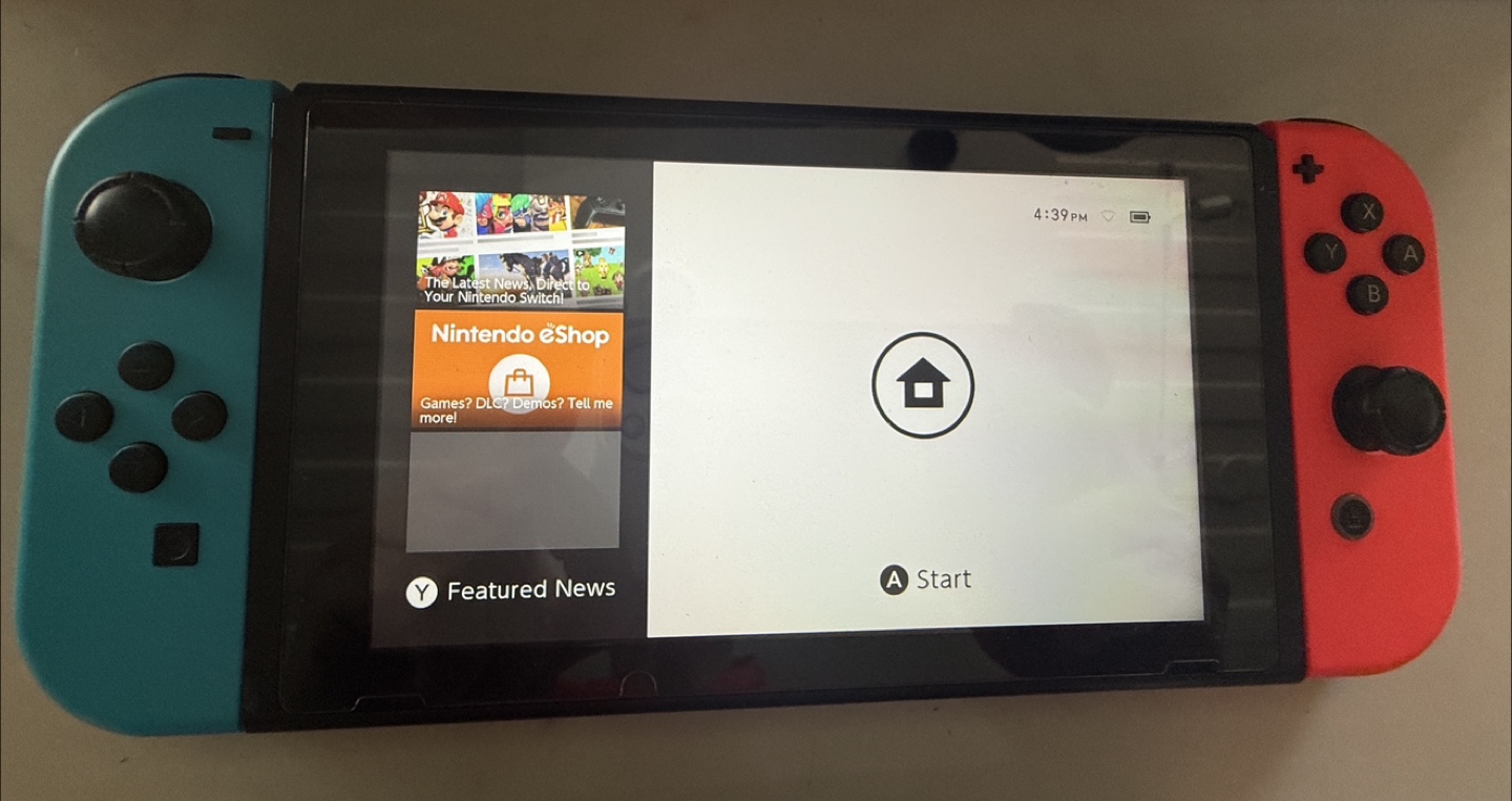 Nintendo Switch with Zelda Tears of the Kingdom