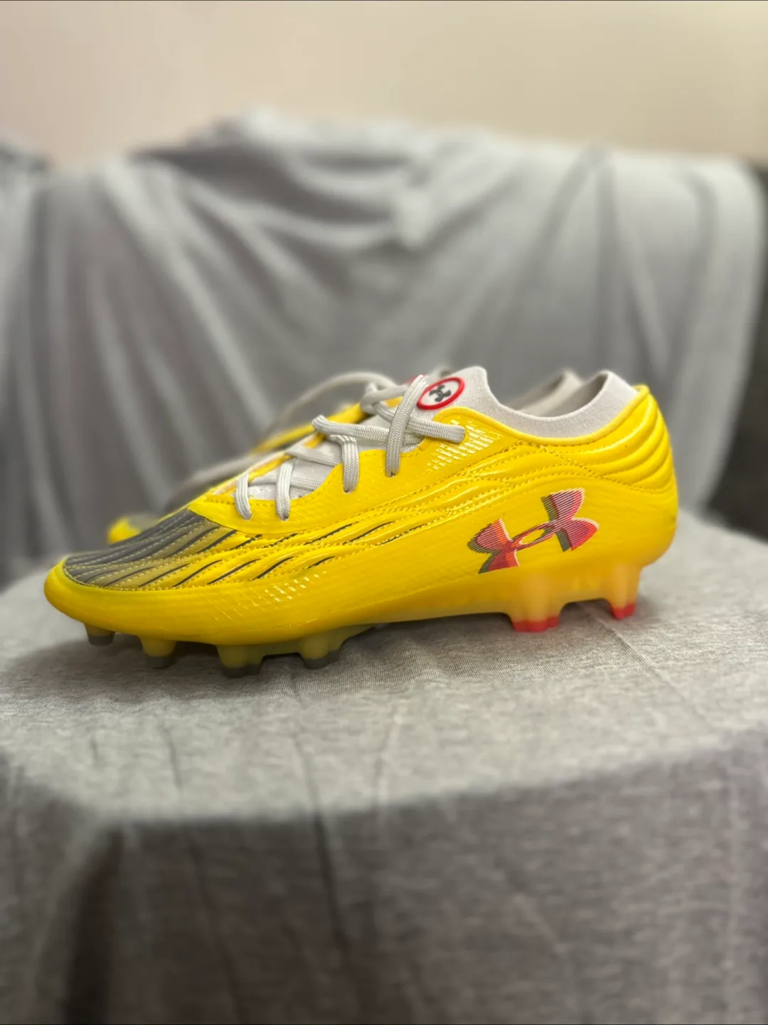 Under Armour Yellow Soccer Cleats thumbnail