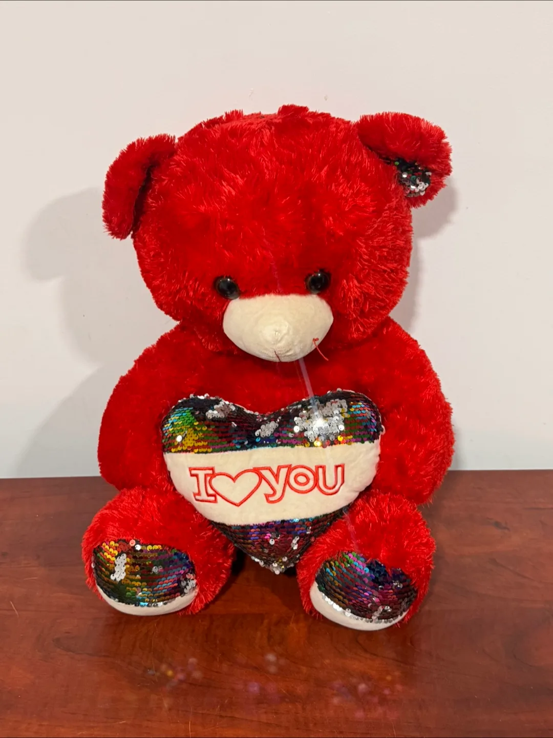 Red Teddy Bear with Heart