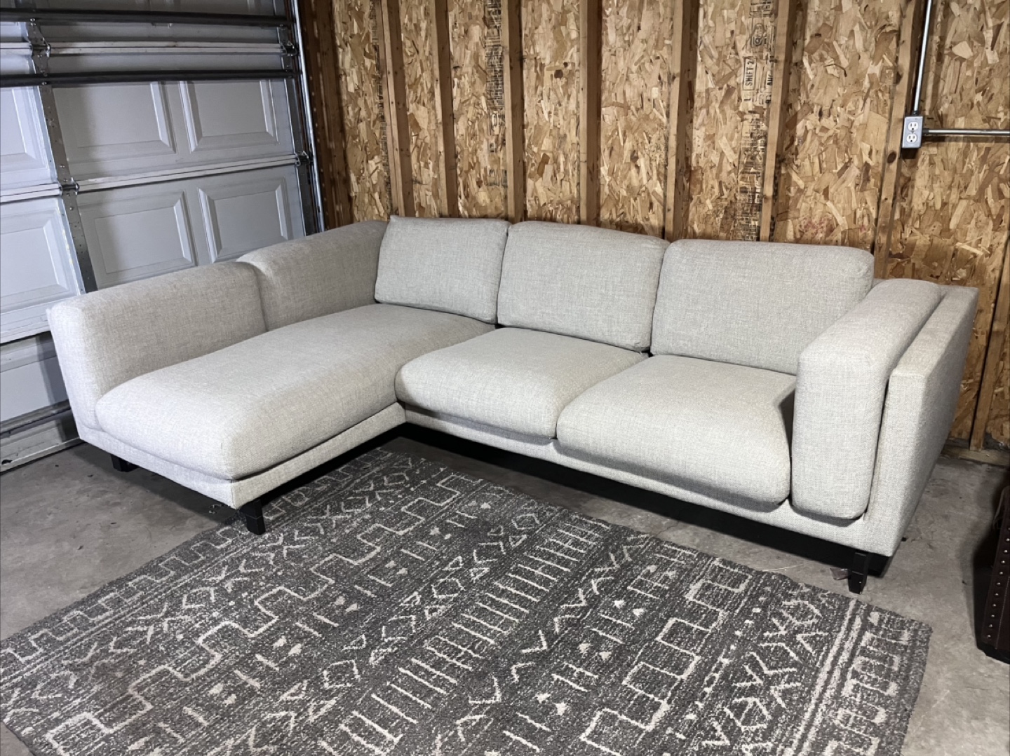 FREE DELIVERY- IKEA Nockeby Gray Sectional Sofa - photo 2