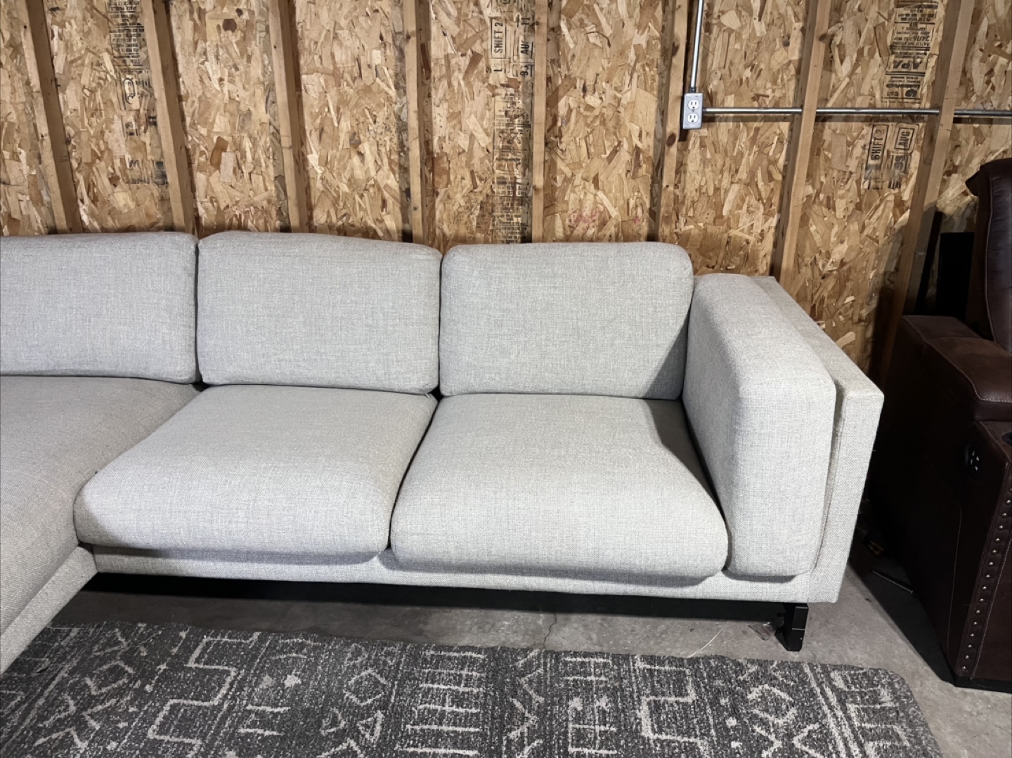 FREE DELIVERY- IKEA Nockeby Gray Sectional Sofa - photo 3