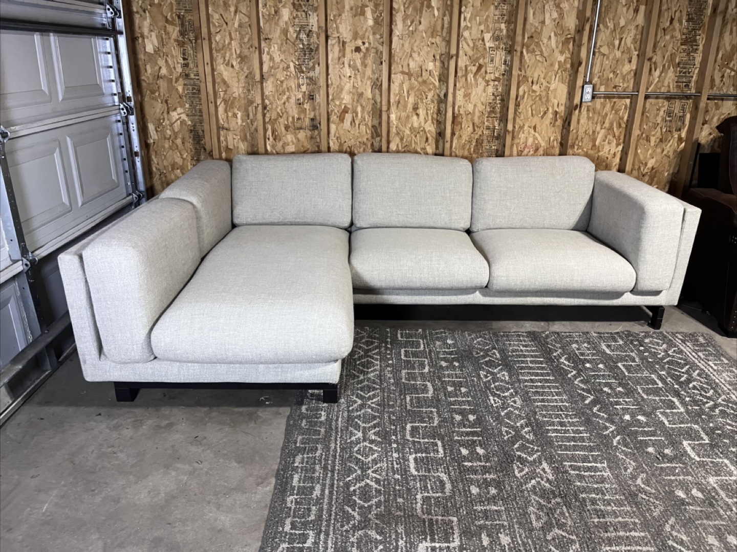 FREE DELIVERY- IKEA Nockeby Gray Sectional Sofa