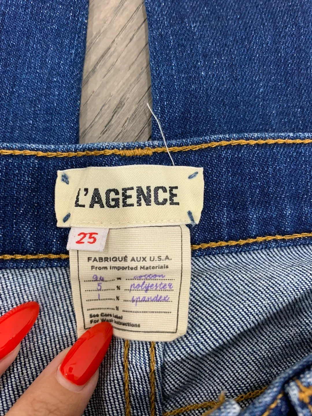 L'AGENCE Denim Jeans, Size 25 image indicator(3)