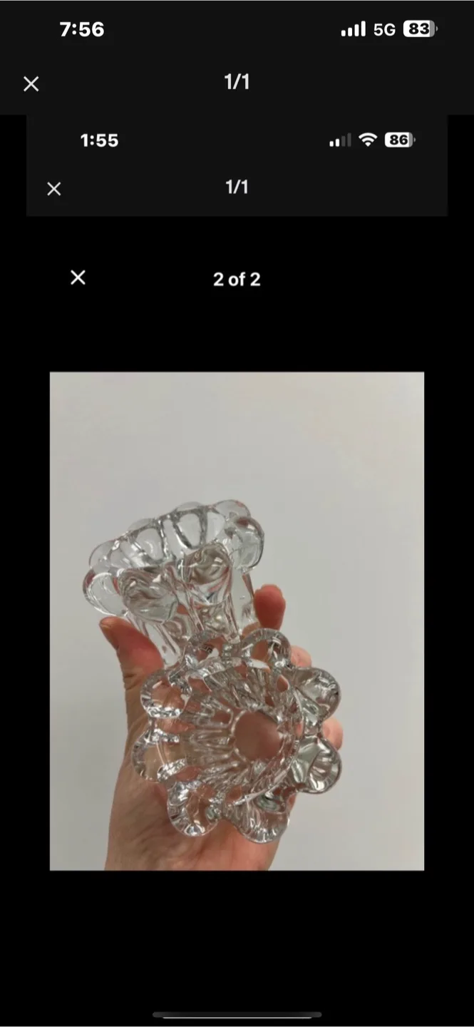 Clear Glass Candle Holders thumbnail