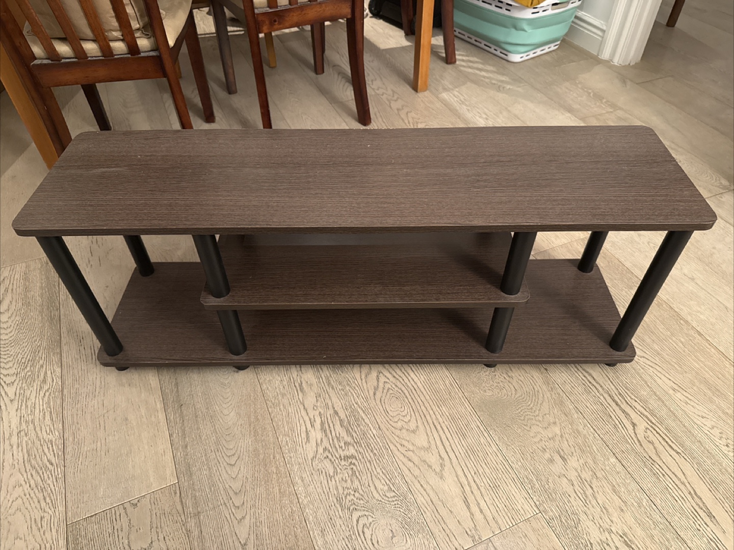 Brown Wood Grain TV Stand