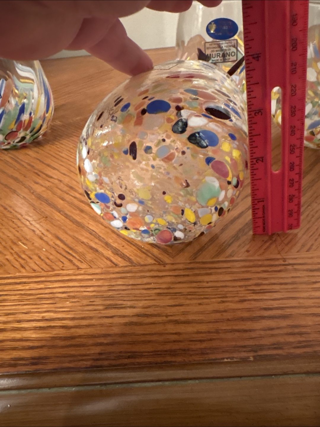 Murano White Cristal Hand Made in Italy Glasses (Set of 4) - photo 4