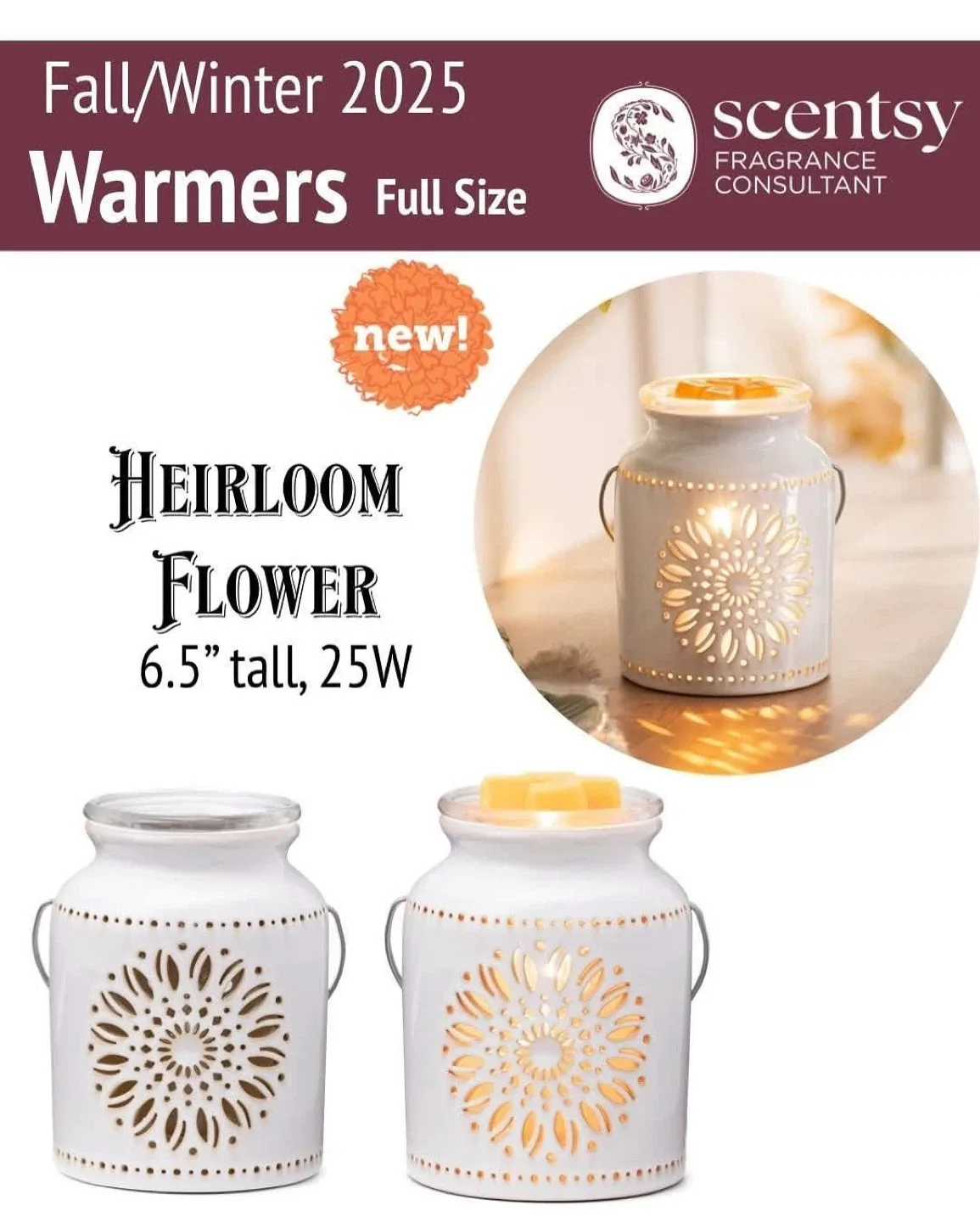 Scentsy Heirloom Warmer! thumbnail