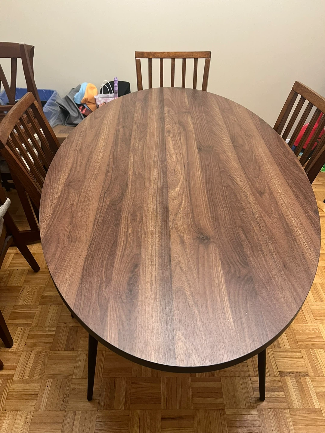 Dining Table with 4 Chairs - Wood