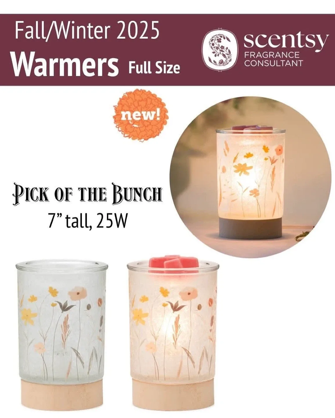 Scentsy Pick of the Bunch Warmer! thumbnail