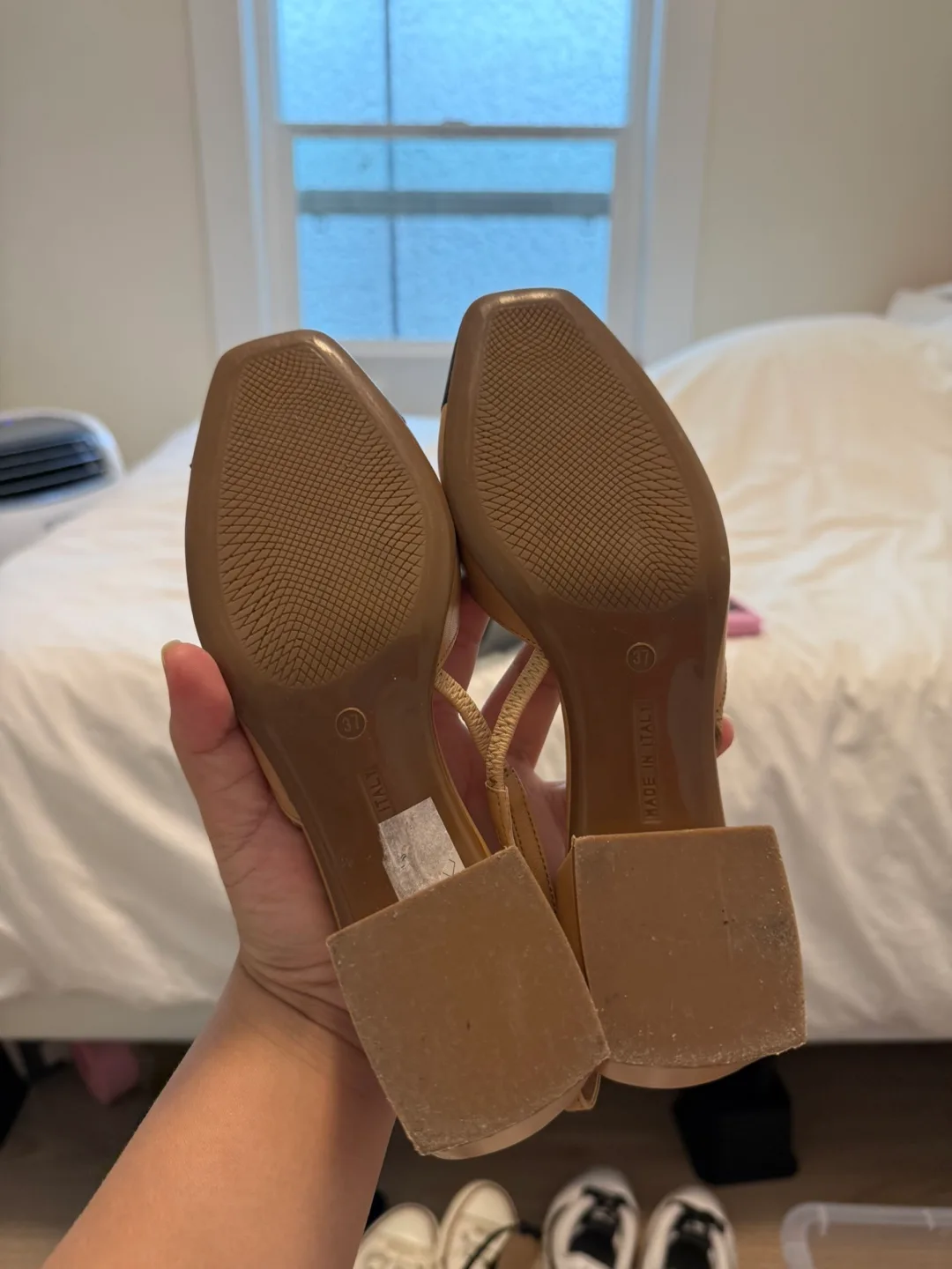 Browns Couture Beige & Black Slingback Heels image indicator(6)