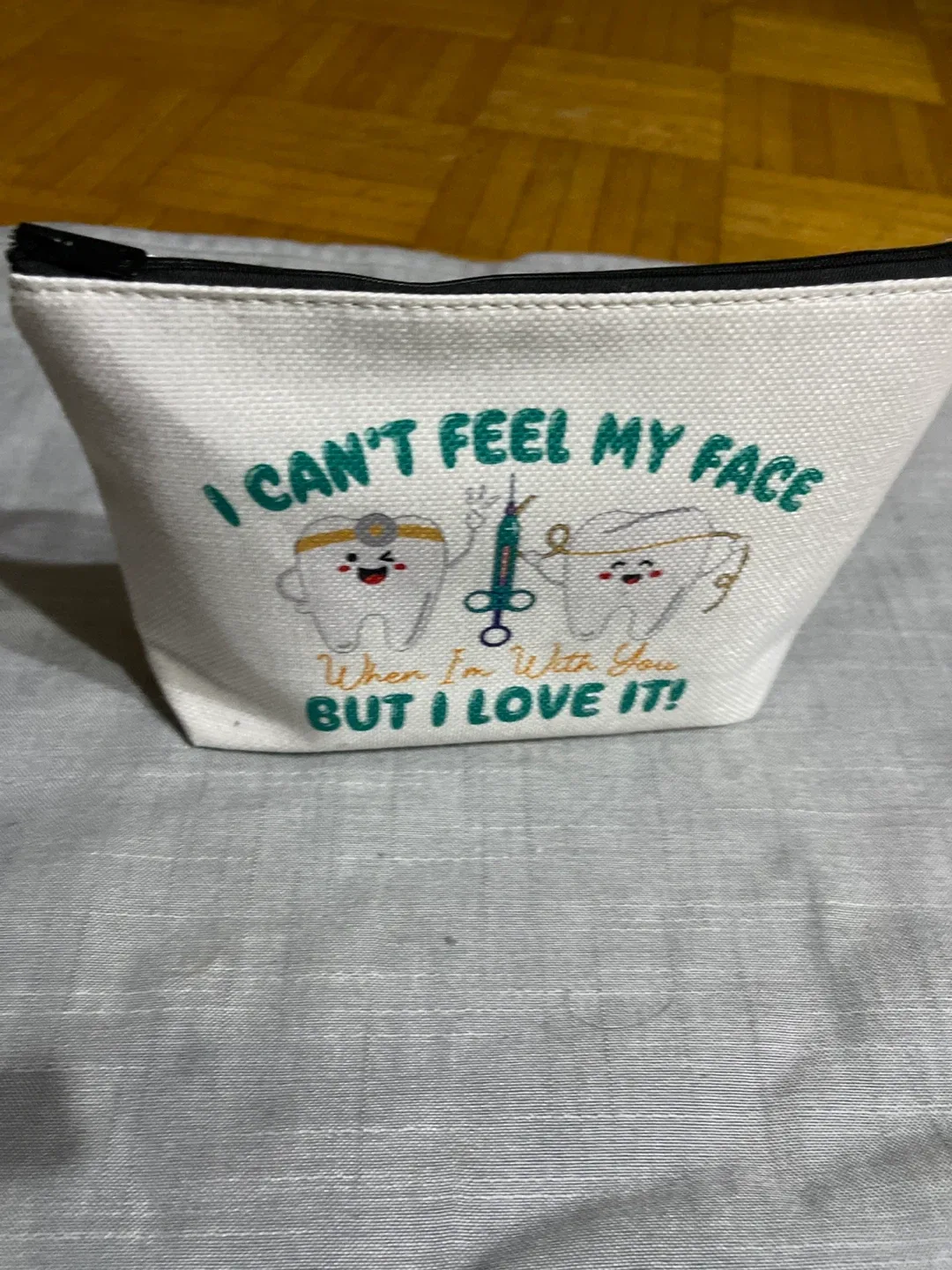 Cosmetic Zipper Pouch - I Can't Feel My Face thumbnail