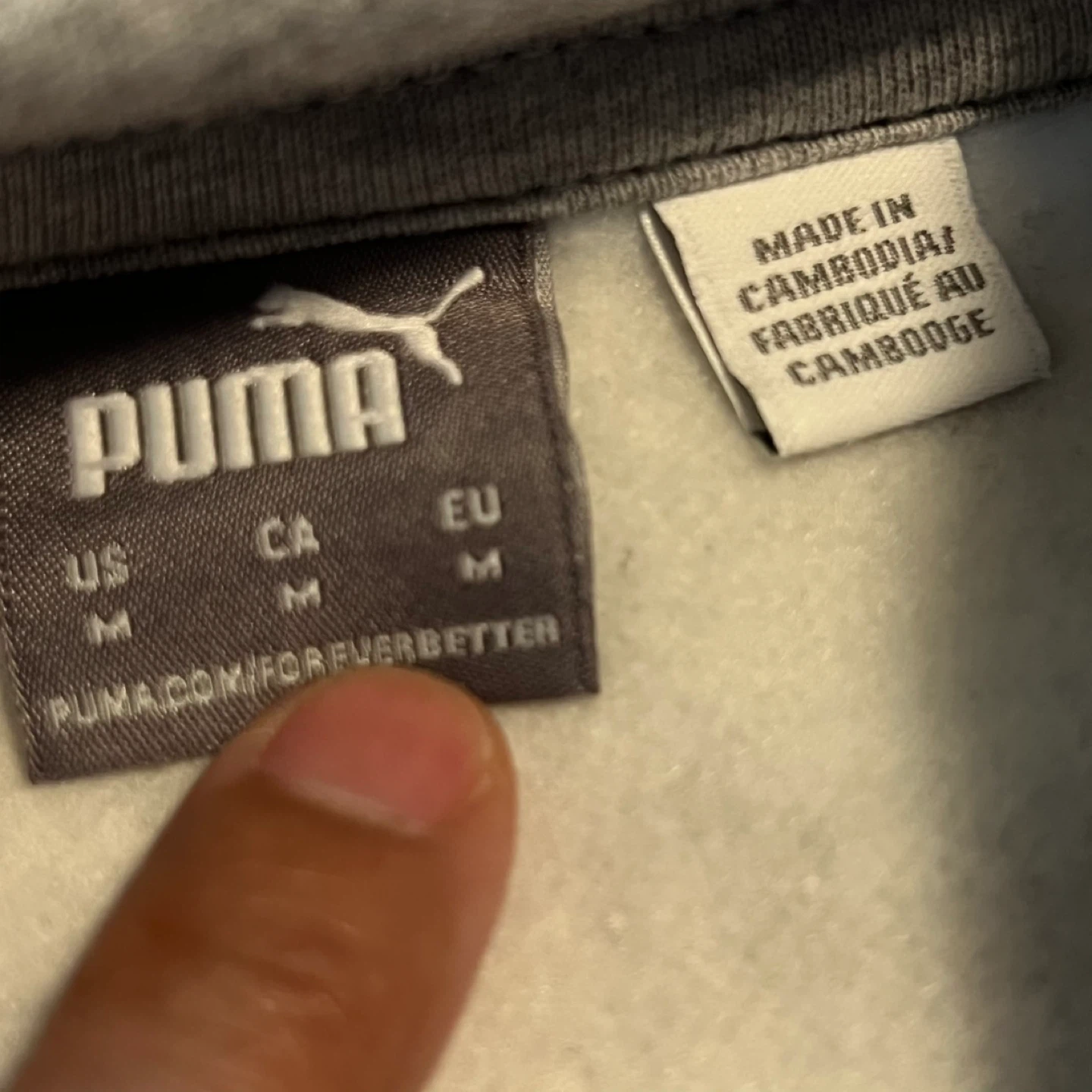 Puma Grey Funnel Neck Sweatshirt - Size M - photo 5