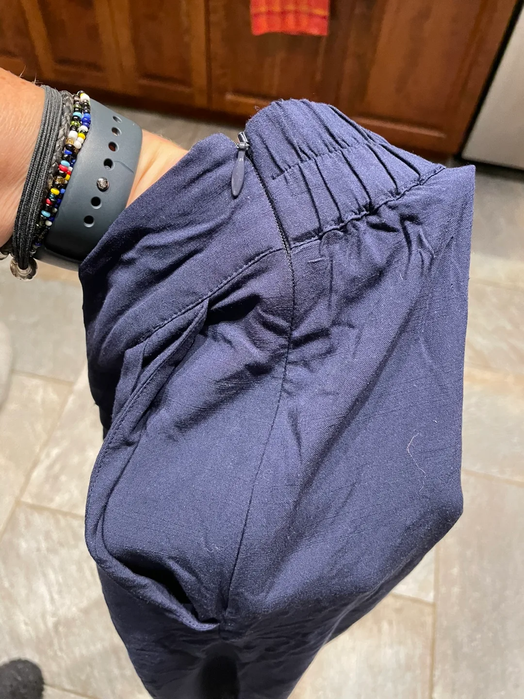 Frank And Oak Navy Blue Pants - Size 6 image indicator(4)