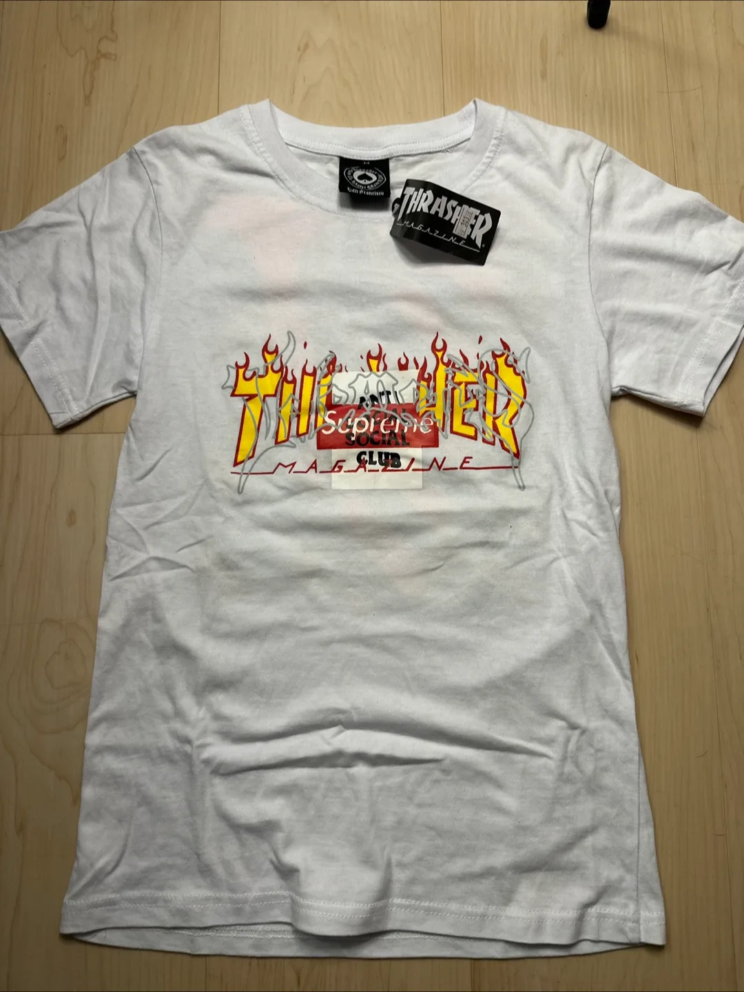 Thrasher x Supreme x Anti Social Club T-Shirt - Size M thumbnail
