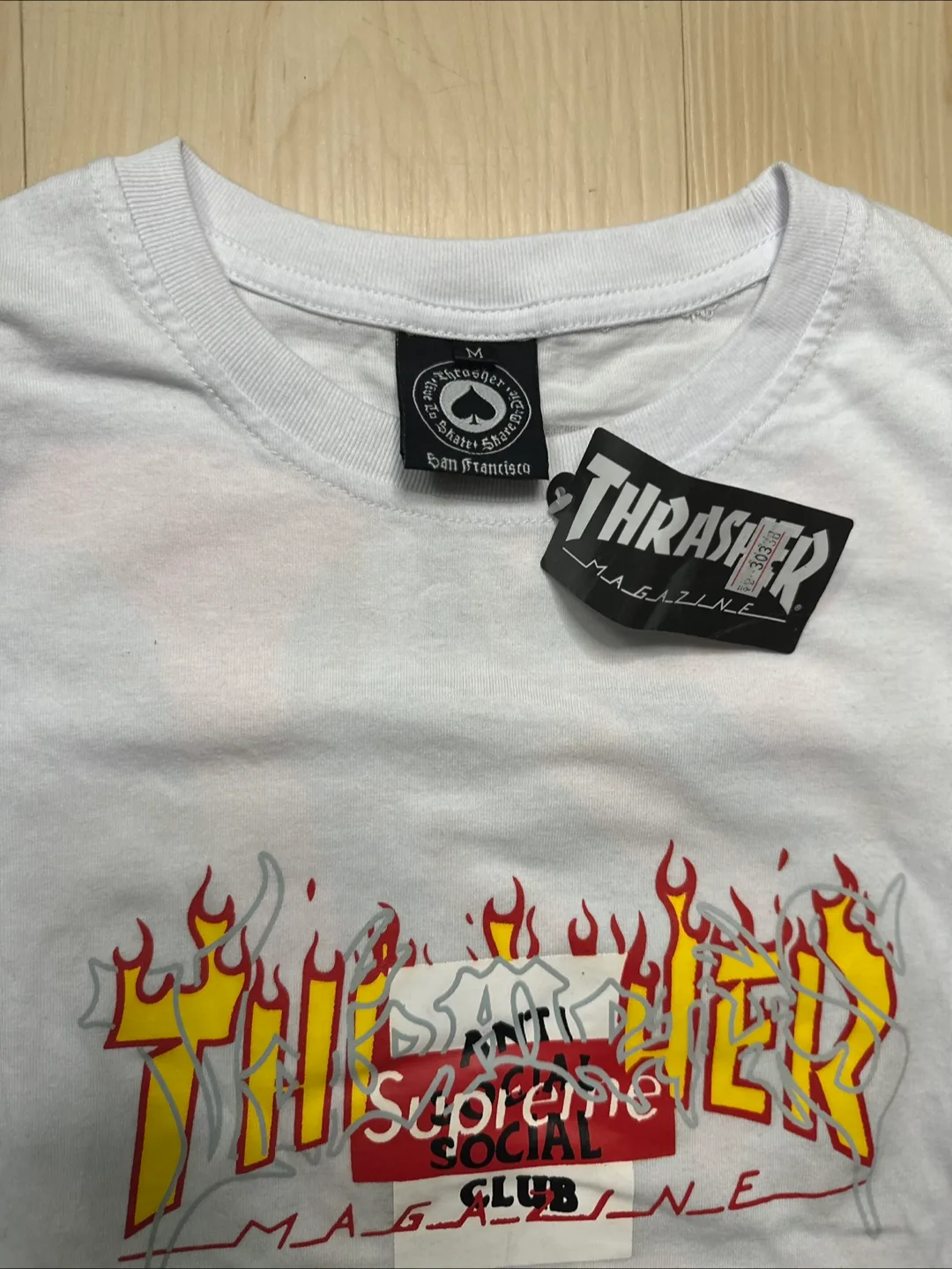 Thrasher x Supreme x Anti Social Club T-Shirt - Size M image indicator(2)
