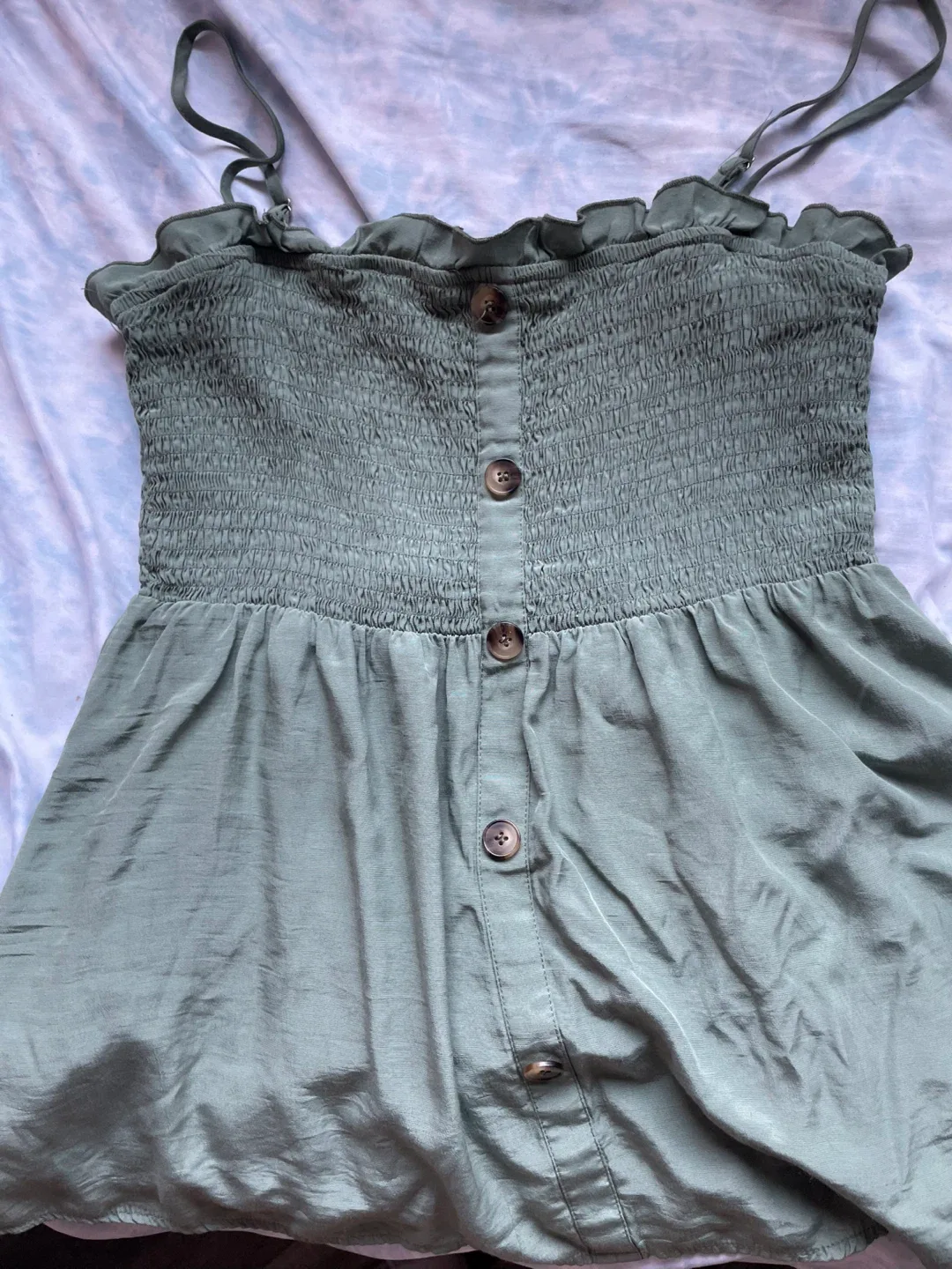 Green Cami shirt long thumbnail