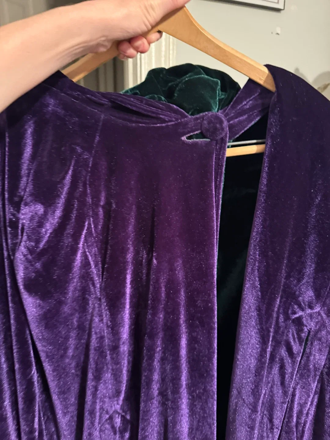 Green & Purple Velvet Cloak image indicator(3)