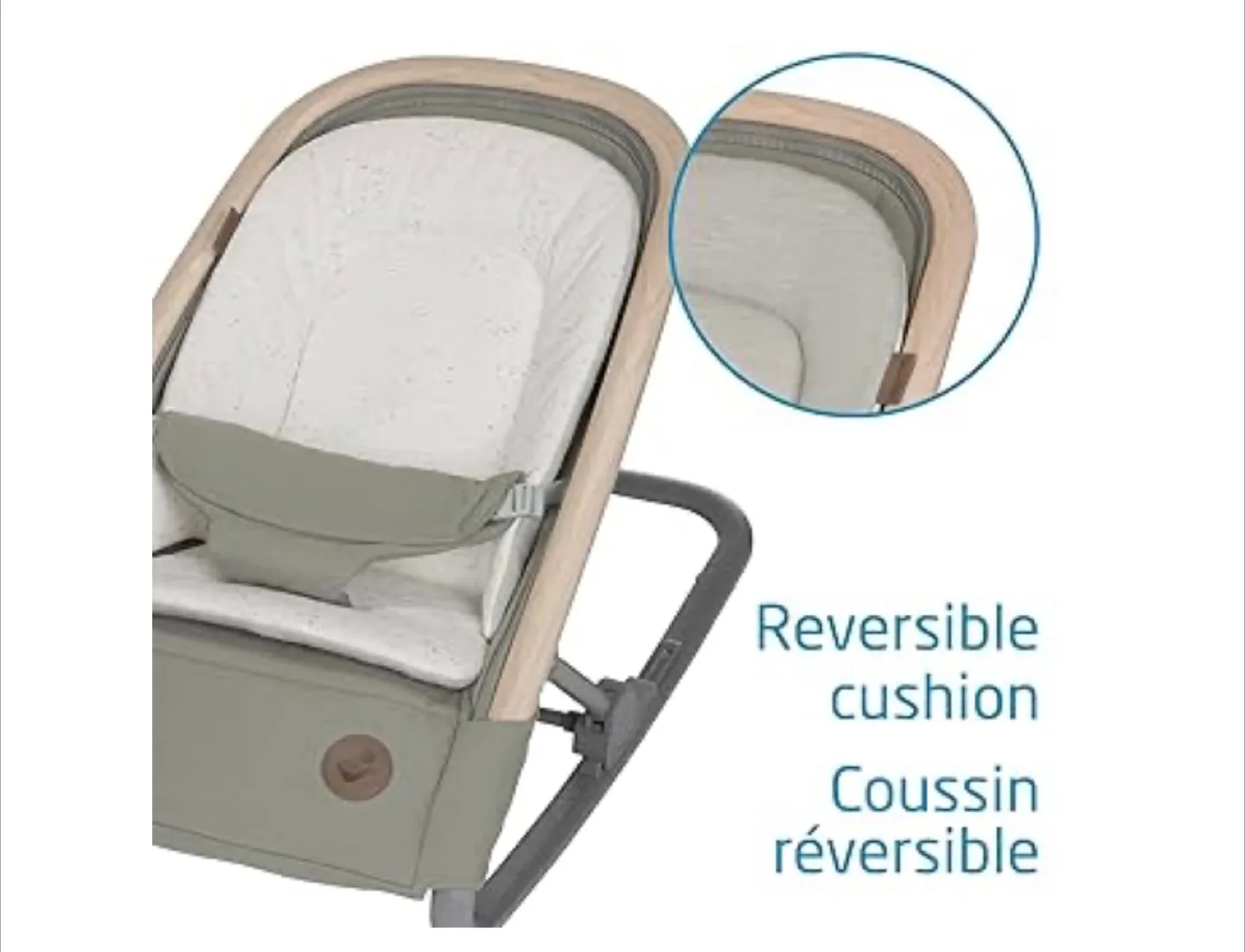 Maxi-Cosi 2-in-1 Kori Rocker, folds flat, travel, washable image indicator(5)