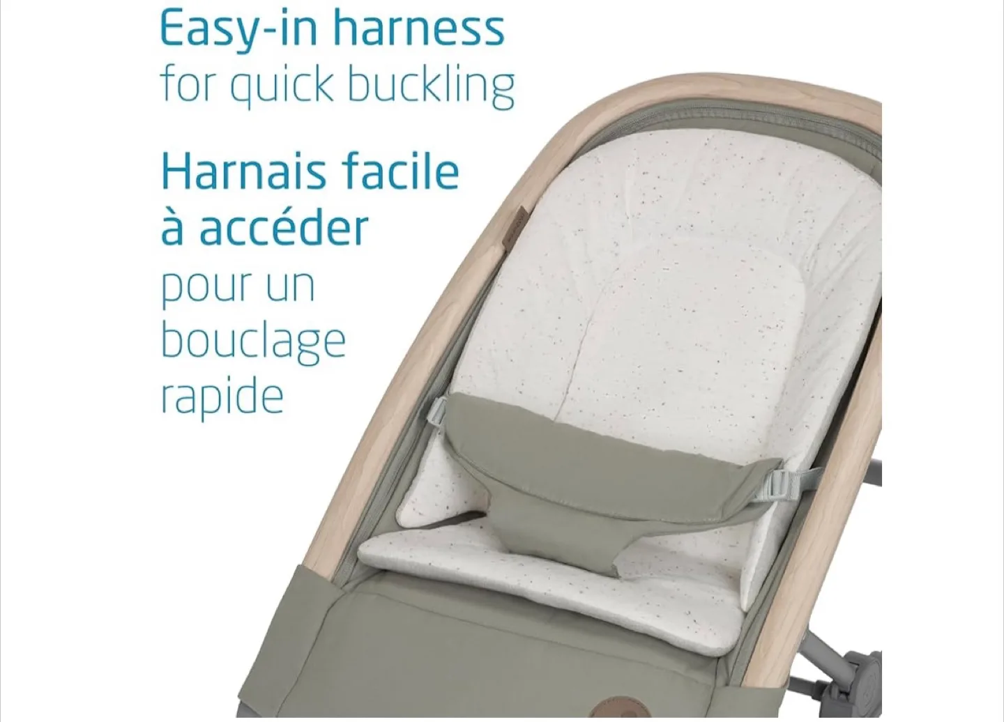 Maxi-Cosi 2-in-1 Kori Rocker, folds flat, travel, washable image indicator(9)