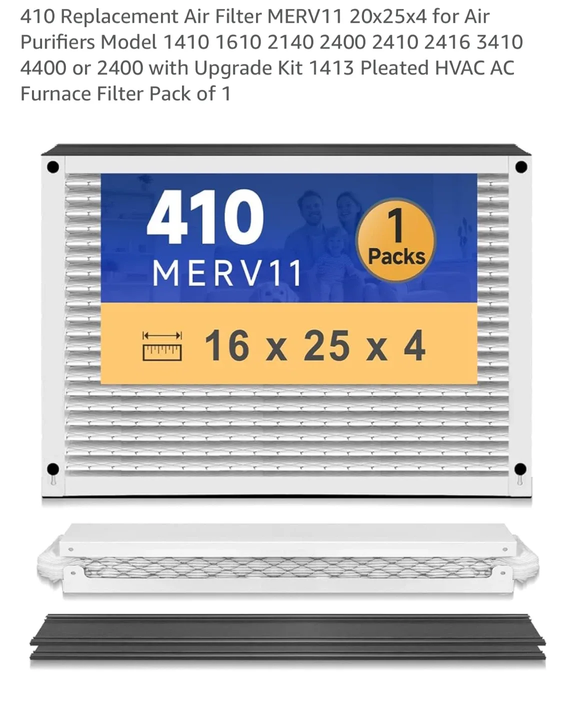 410 Replacement Air Filter MERV11 16x25x4 image indicator(4)