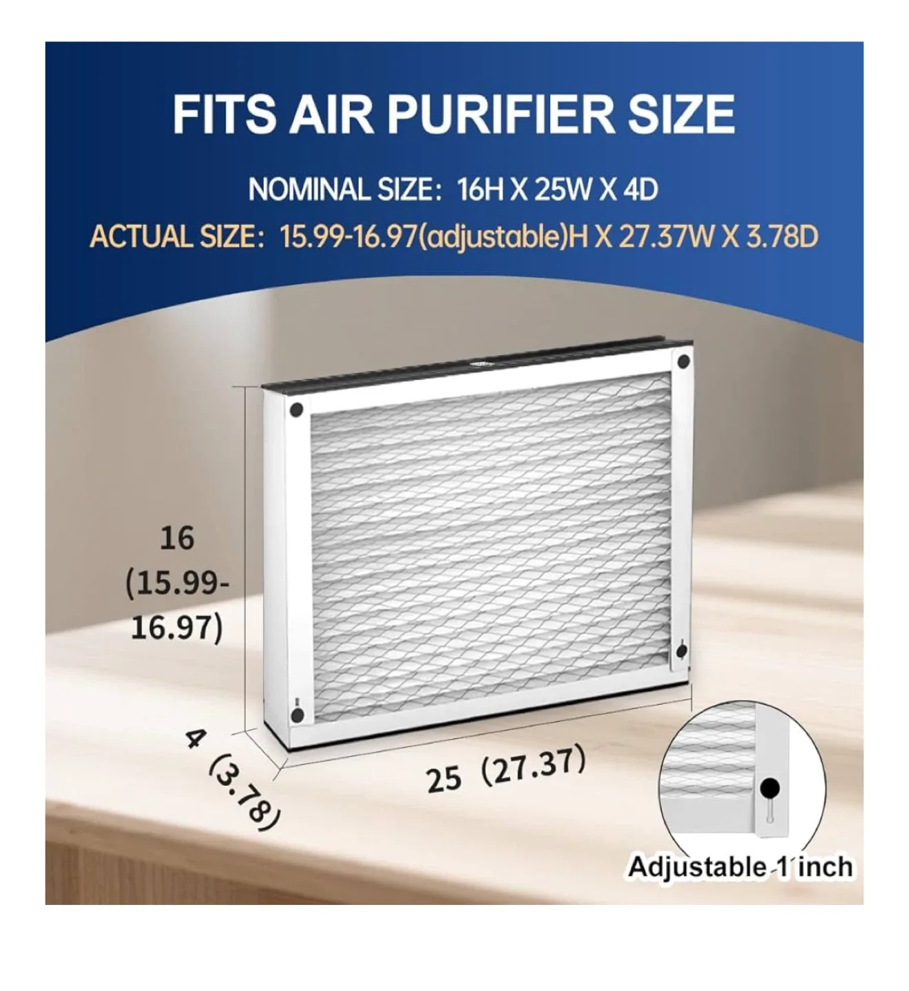 410 Replacement Air Filter MERV11 16x25x4 image indicator(5)
