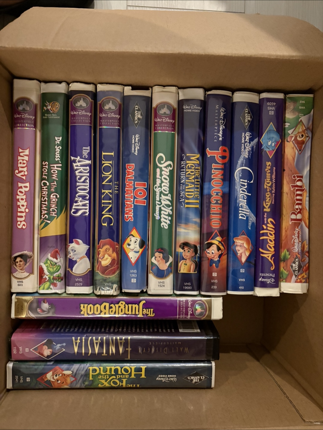 Disney VHS Tapes - Classic Collection lot of 24 - photo 2