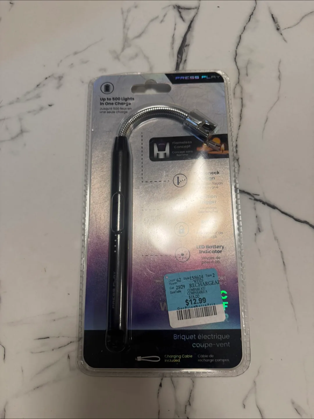 Press Play Electric Windproof Lighter - New! thumbnail
