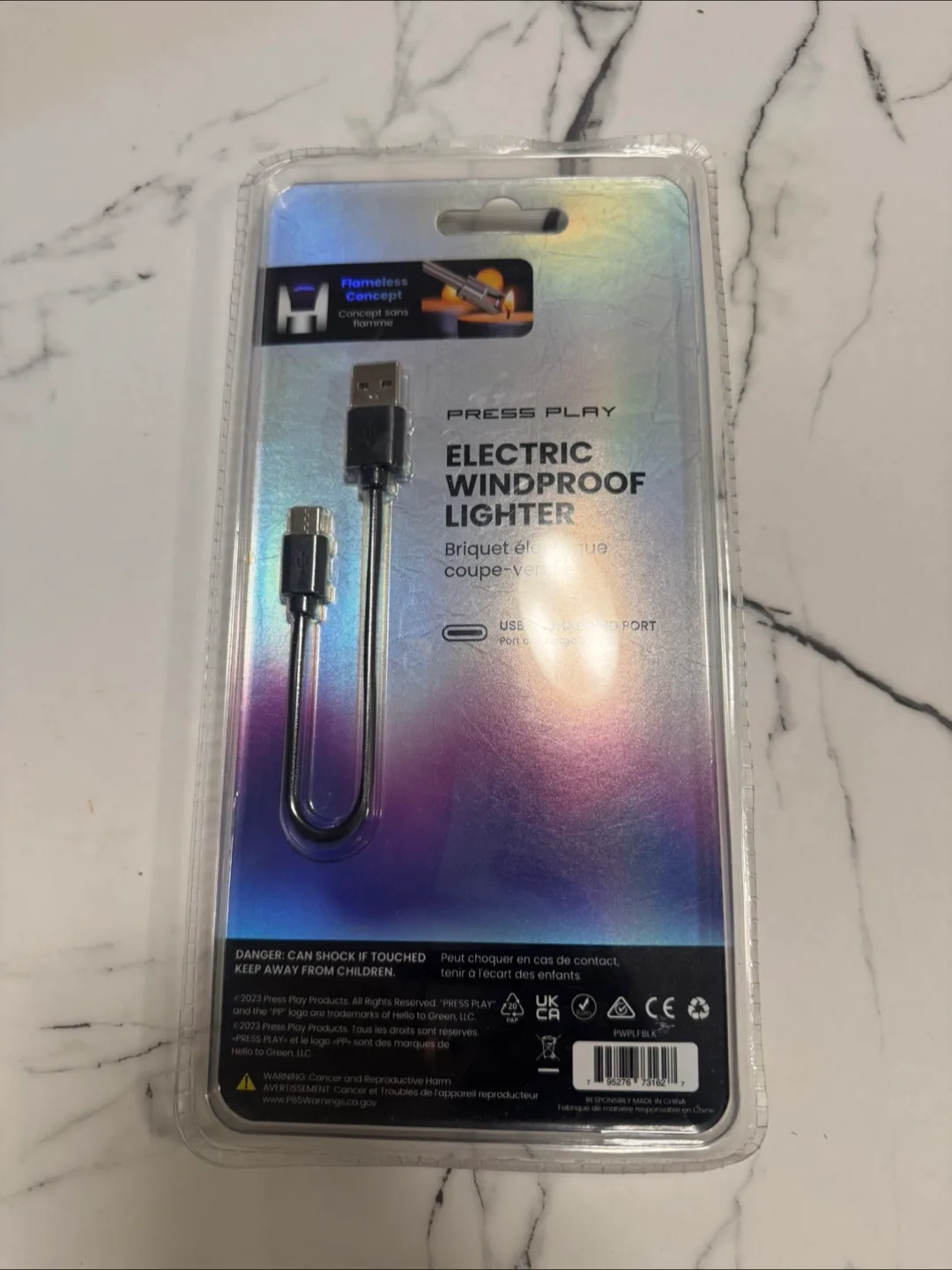 Press Play Electric Windproof Lighter - New! image indicator(2)