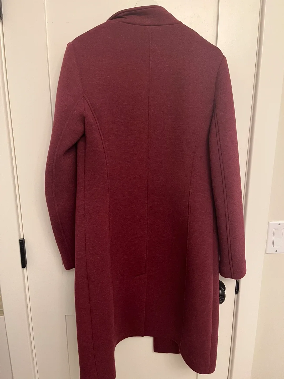 Nanette Lepore Burgundy Coat Size M image indicator(2)