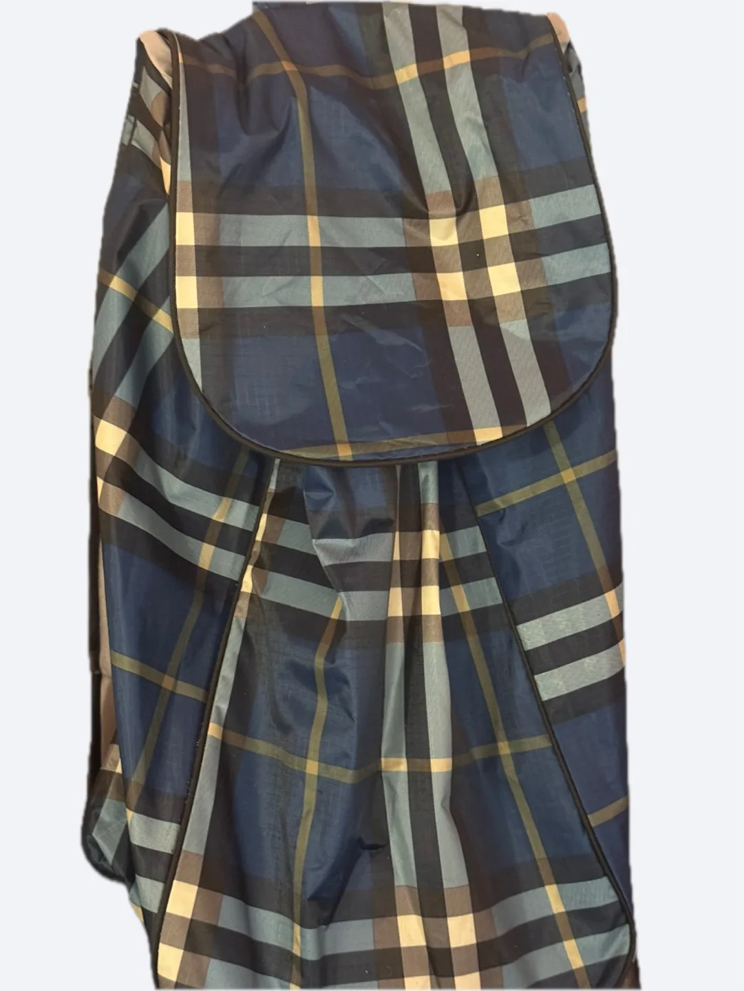Plaid Rolling Shopping Cart thumbnail