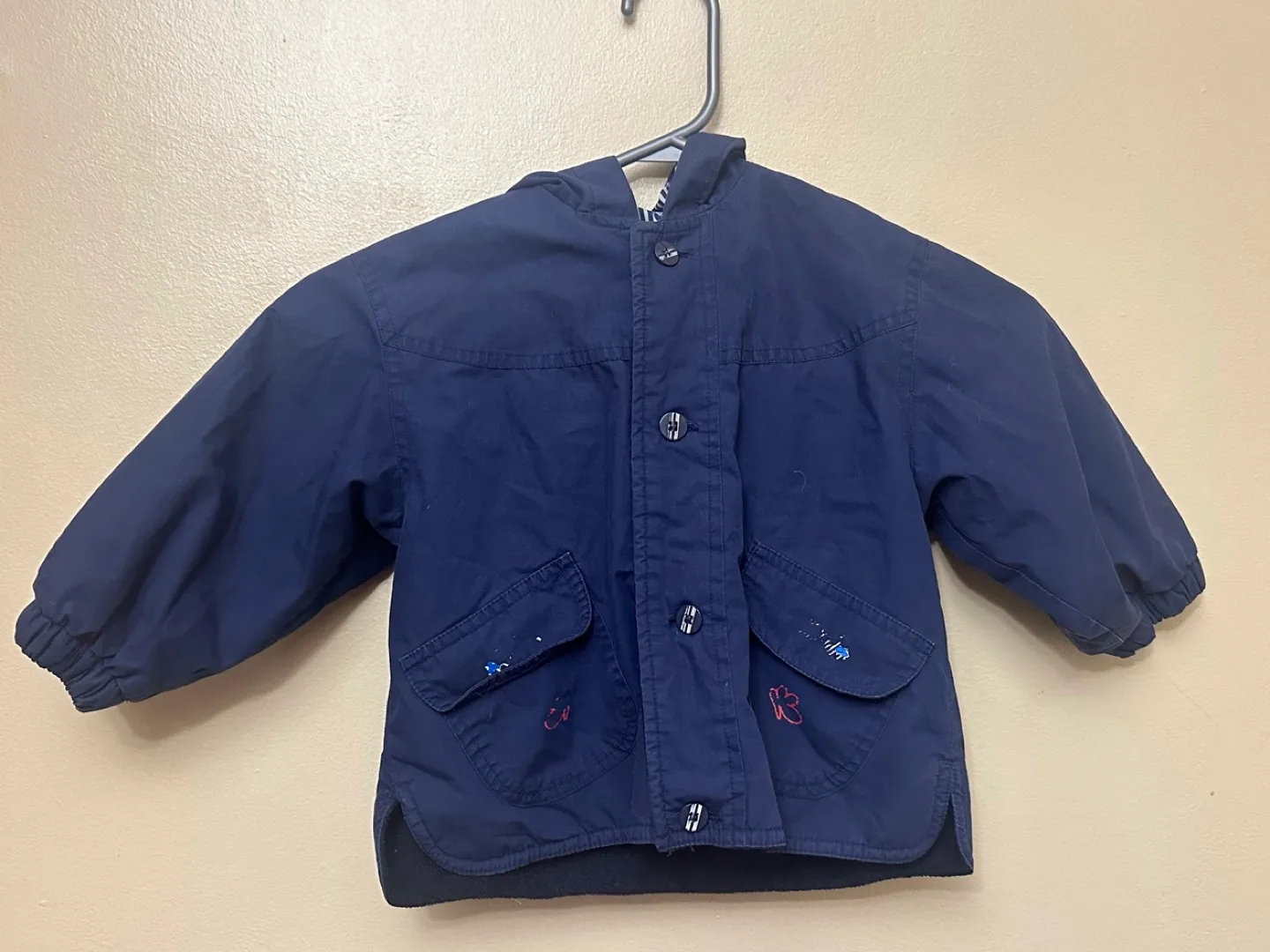 Hooded Blue Jacket for Baby **3months** best for Spring or Fall thumbnail