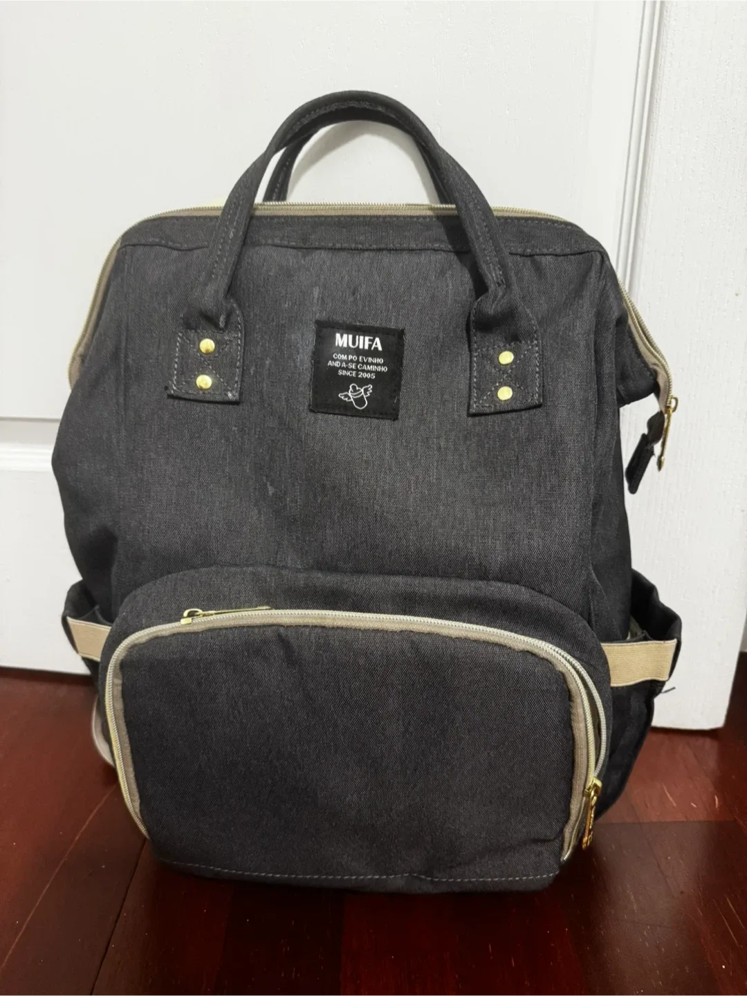 Muifa Diaper Bag Backpack - Grey thumbnail
