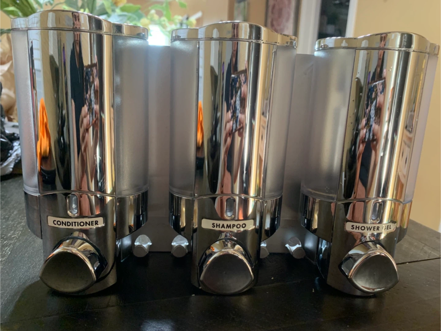Triple Shower Dispenser - Shampoo, Conditioner, Shower Gel - photo 2