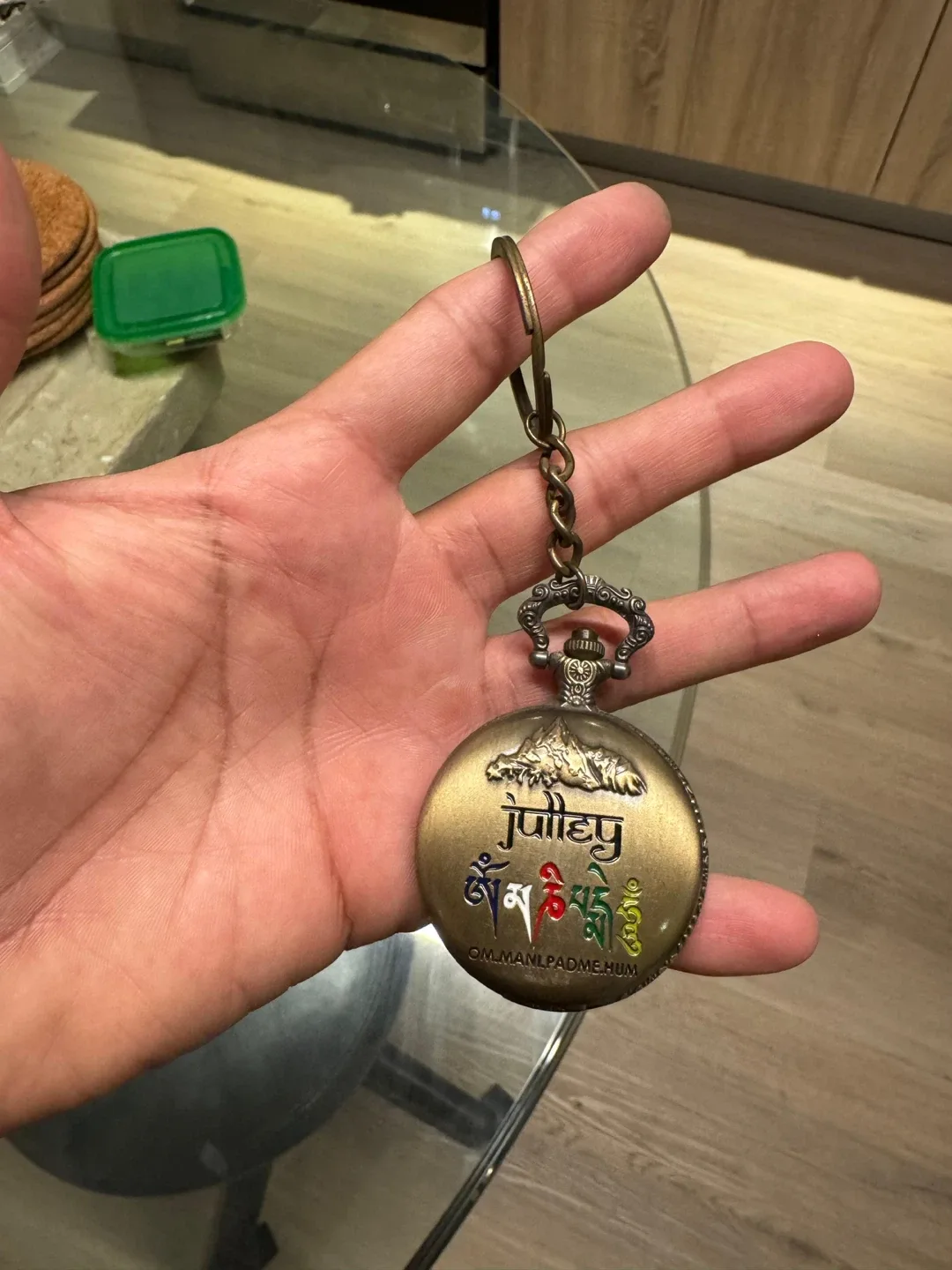 Vintage Style Pocket Watch Keychain thumbnail
