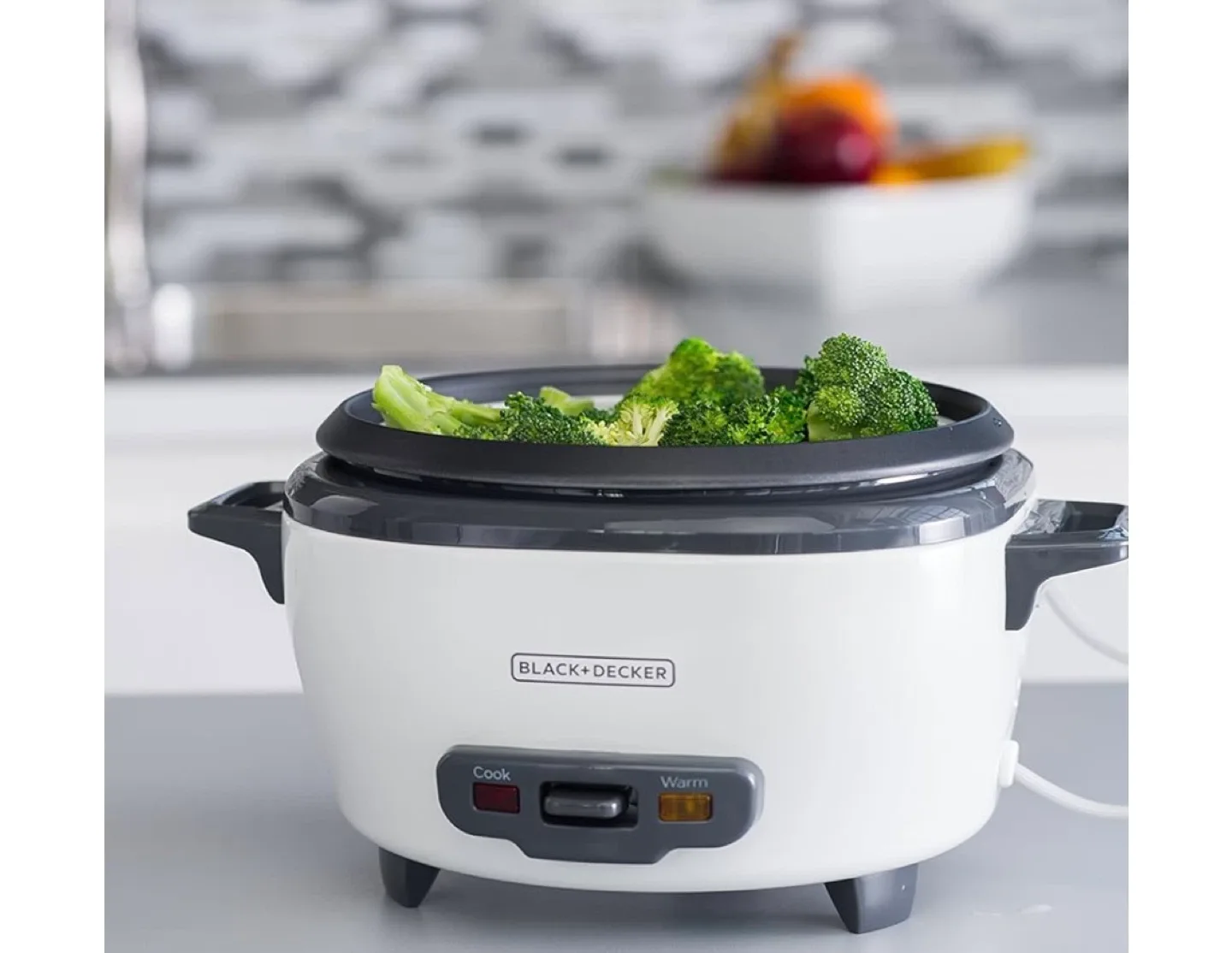 Black+Decker 6-Cup Rice Cooker & Steamer image indicator(2)
