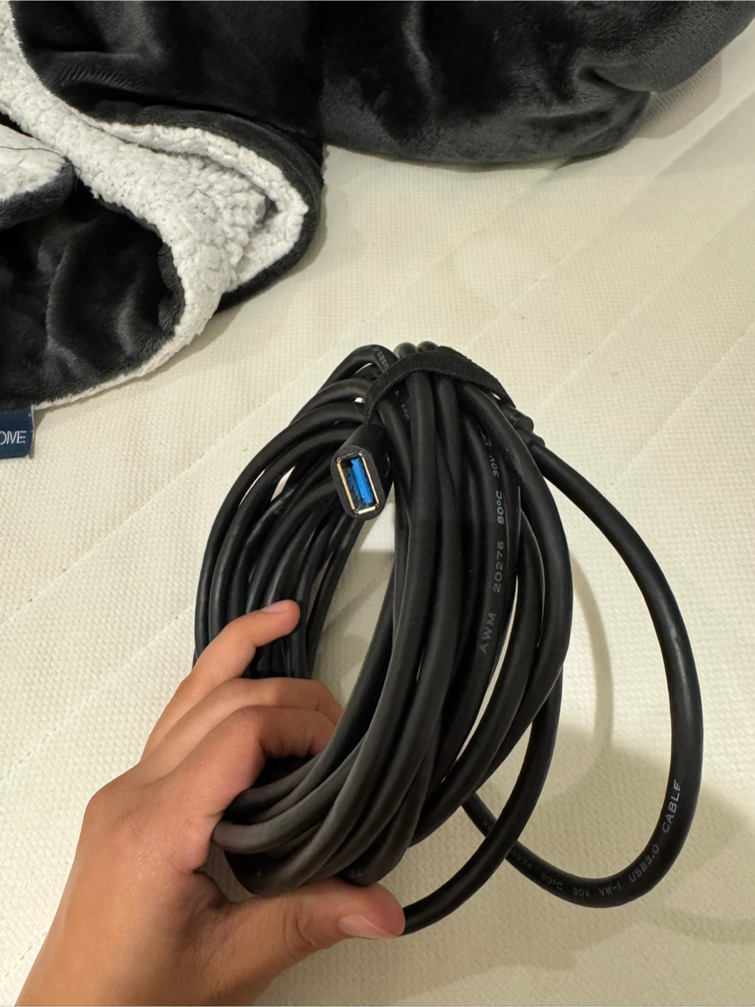 USB 3.0 Cable - Black - Male Female - photo 2