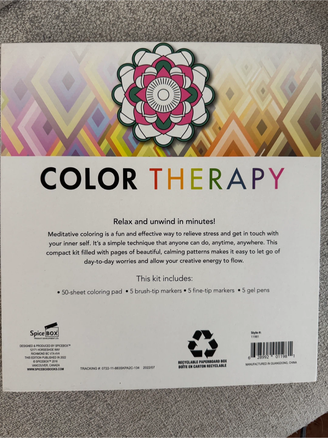 New Spice Box Color Therapy Mandala Coloring Kit - photo 2