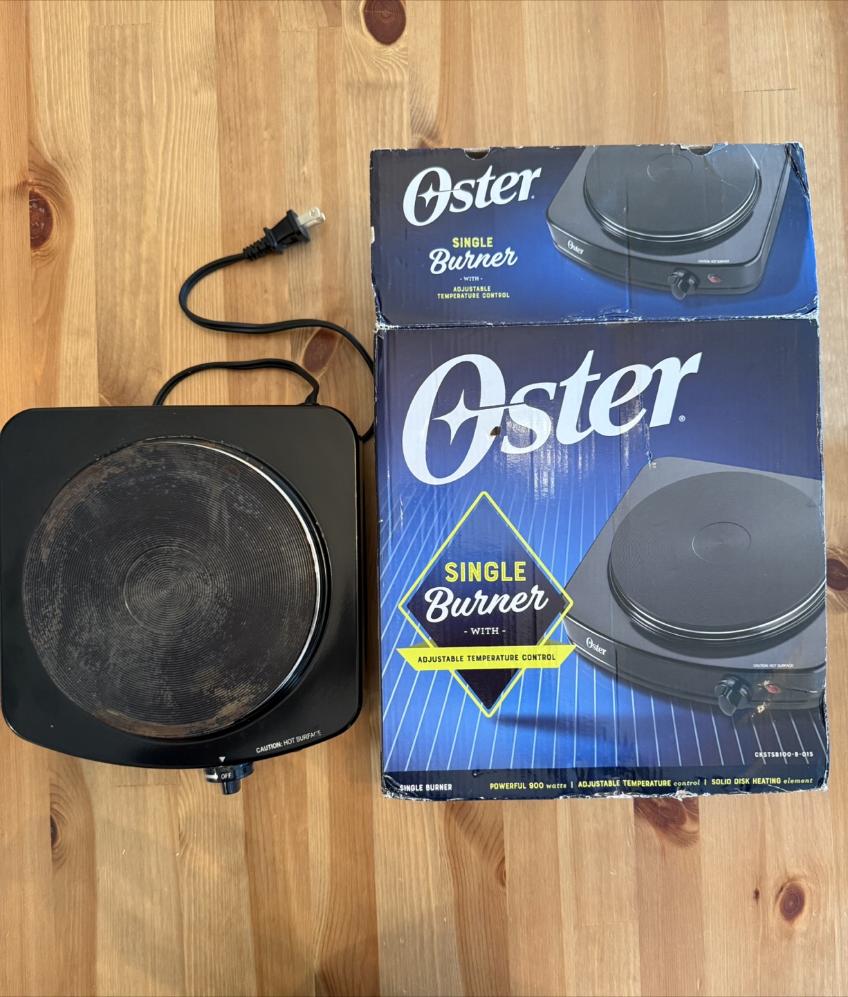 Oster Single Burner with Adjustable Temperature Control