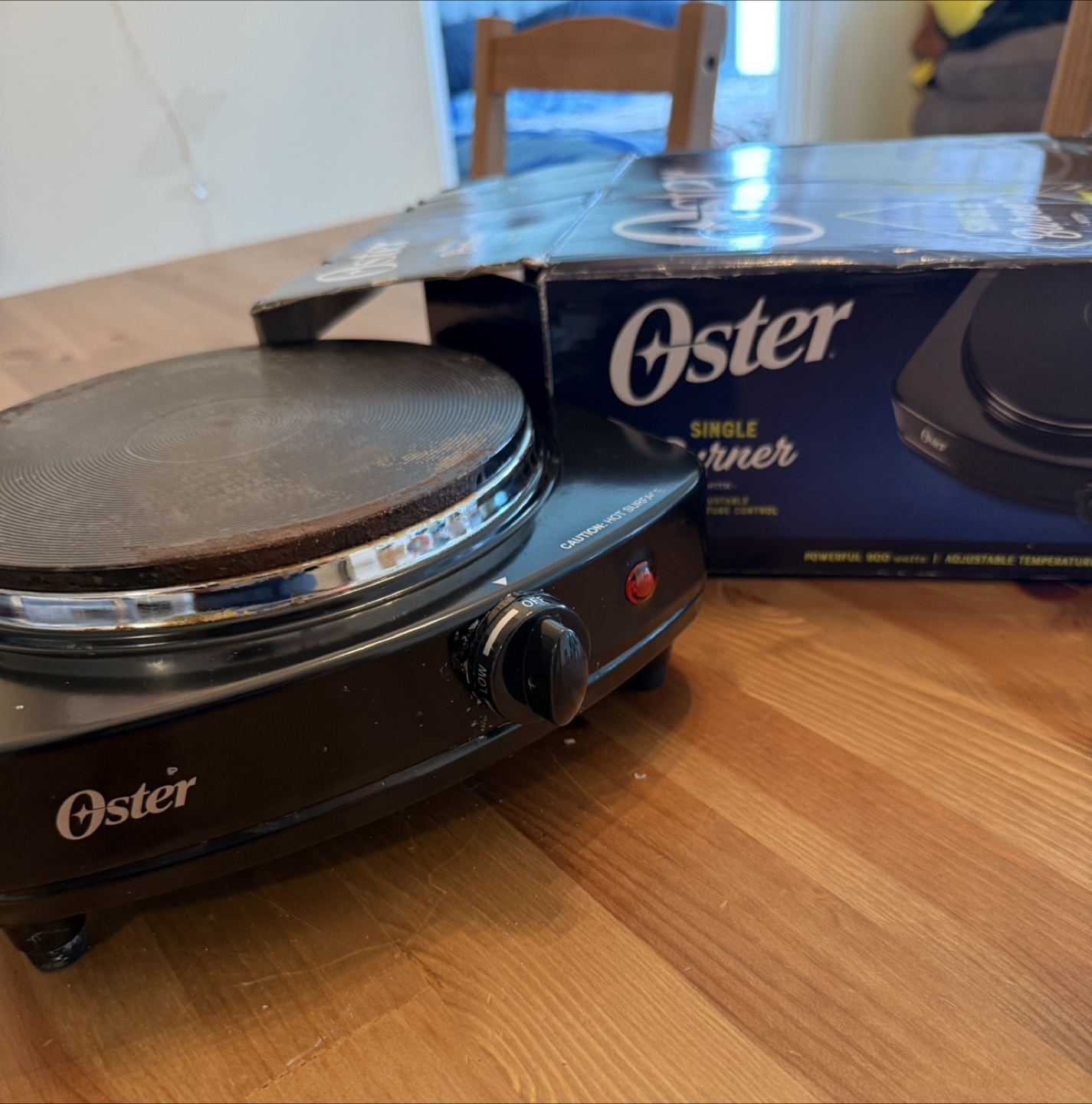 Oster Single Burner with Adjustable Temperature Control - photo 2