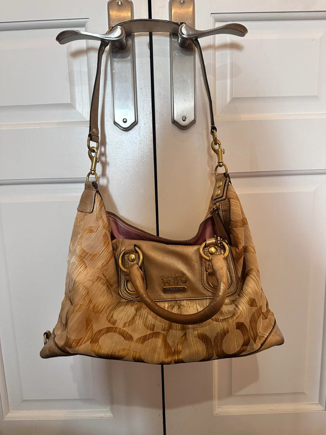 Coach Hobo Bag - Gold