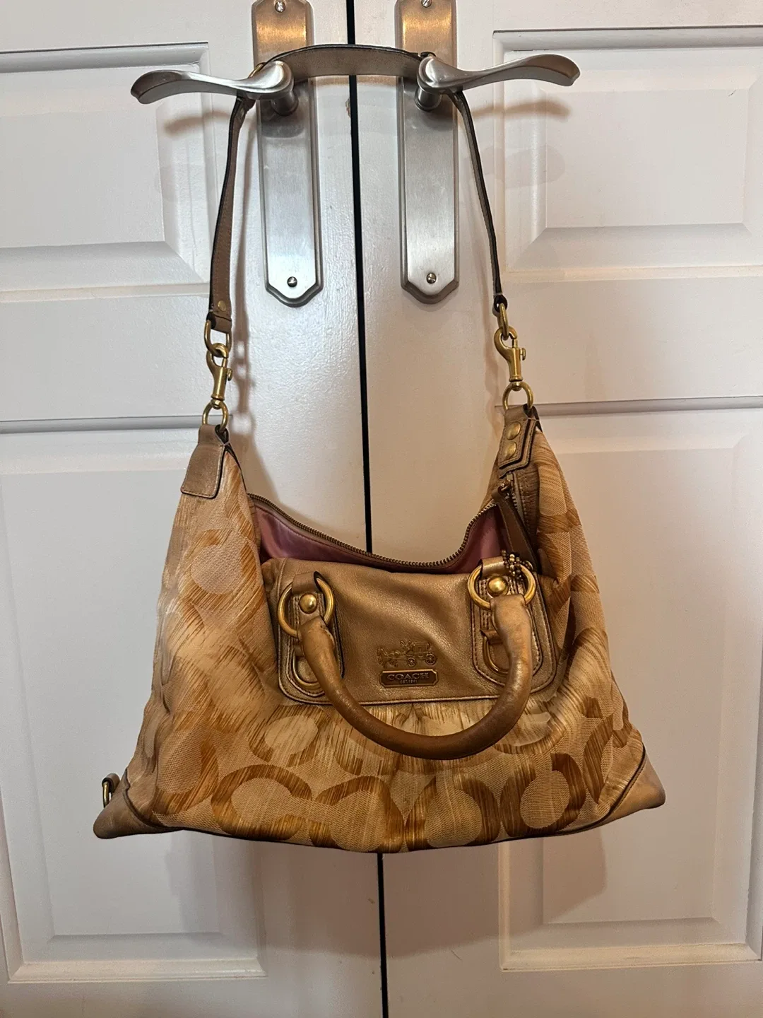 Coach Hobo Bag - Gold thumbnail