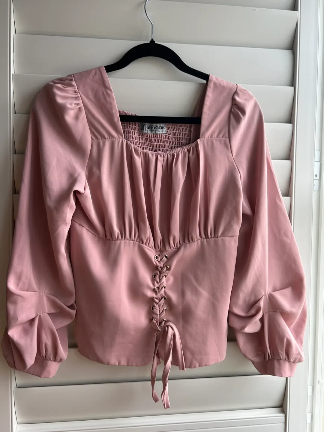 Simodia Pink Long Sleeve Blouse thumbnail