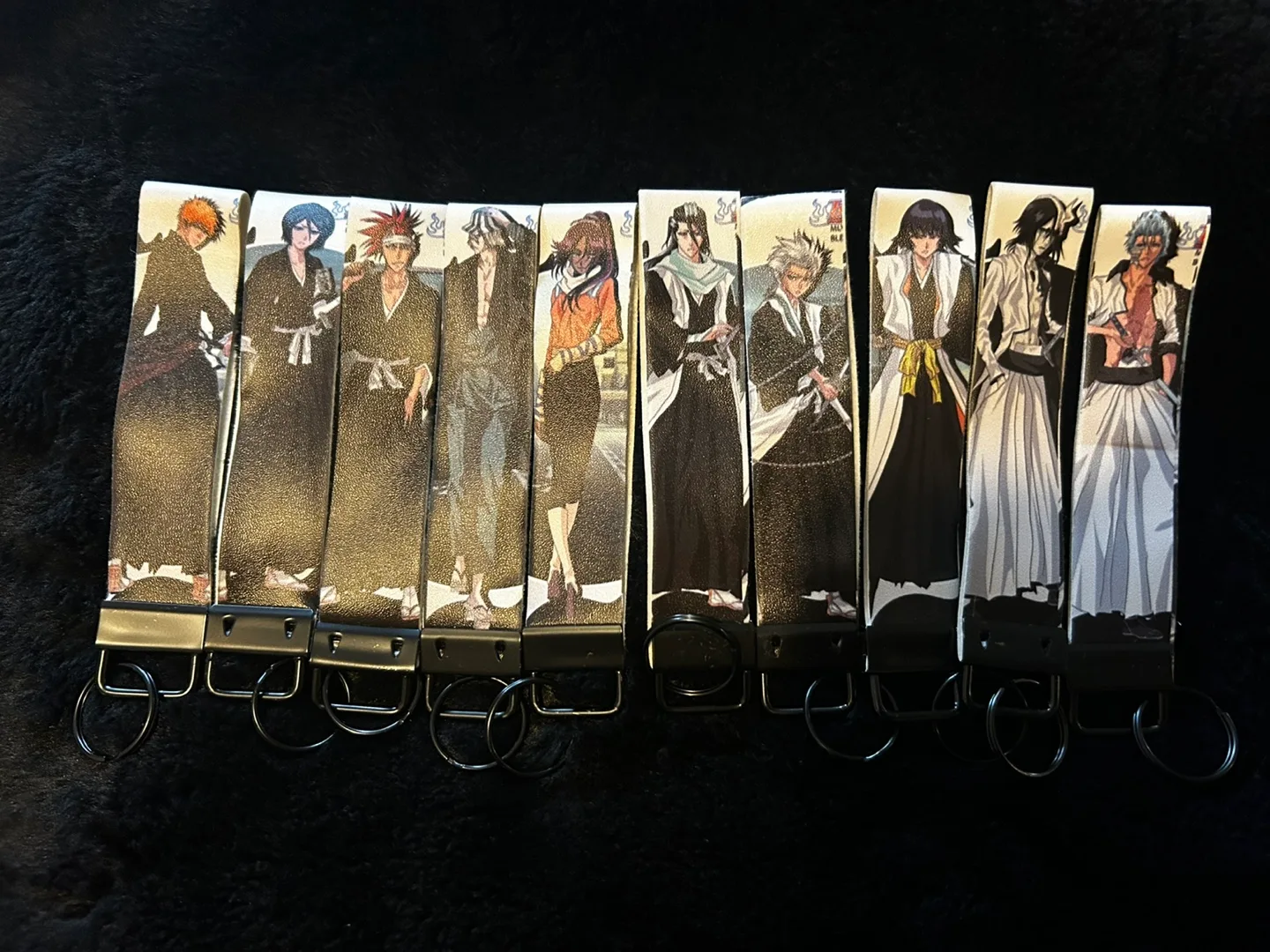 Bleach Anime Character Lanyard Keychain Lot thumbnail