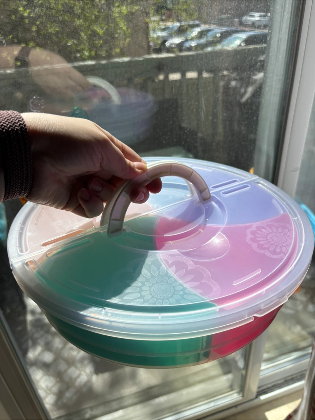 Rotating Snack Tray with Lid - photo 3