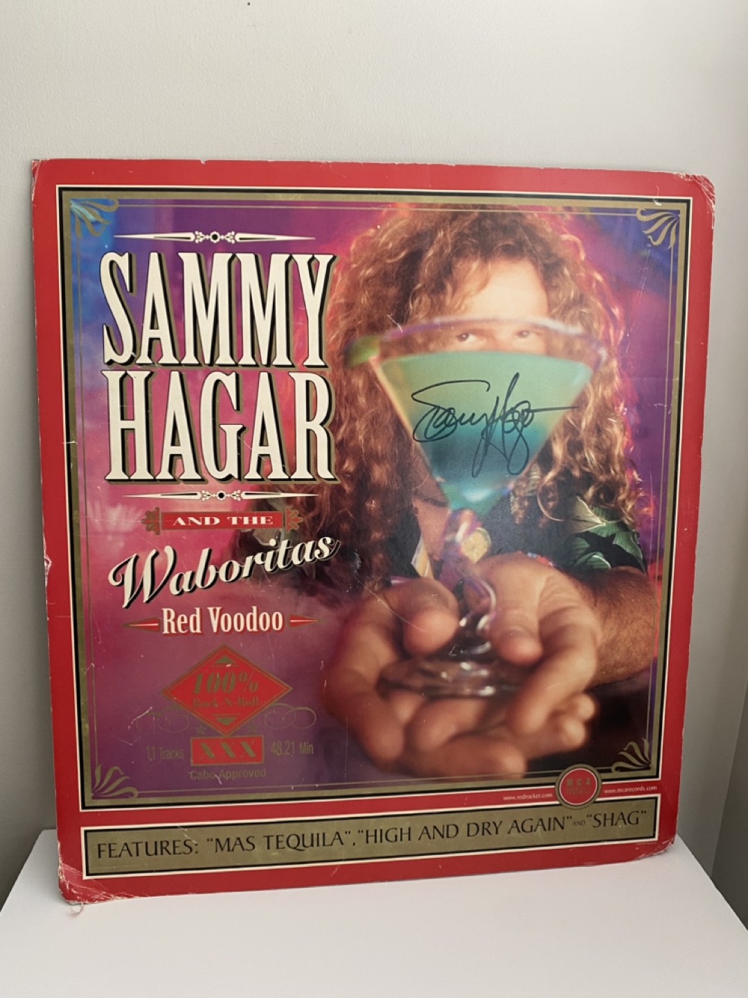 SAMMY HAGAR (ex-Van Halen) Autographed Board