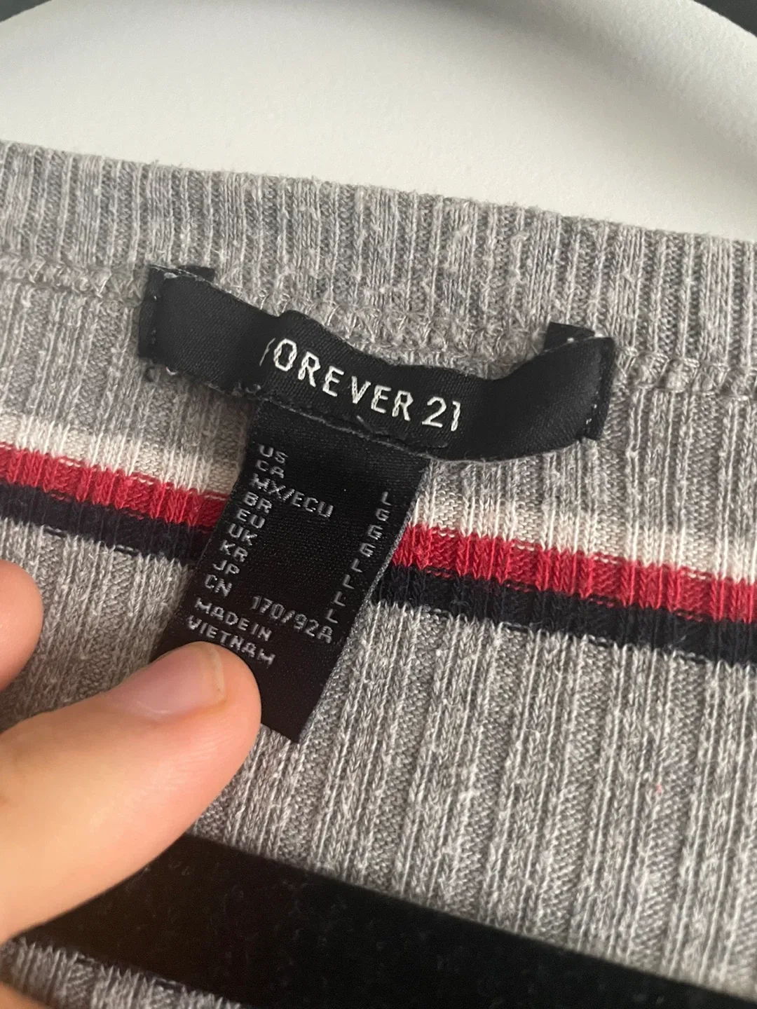 Forever 21 Striped Ribbed Dress - Size L image indicator(2)